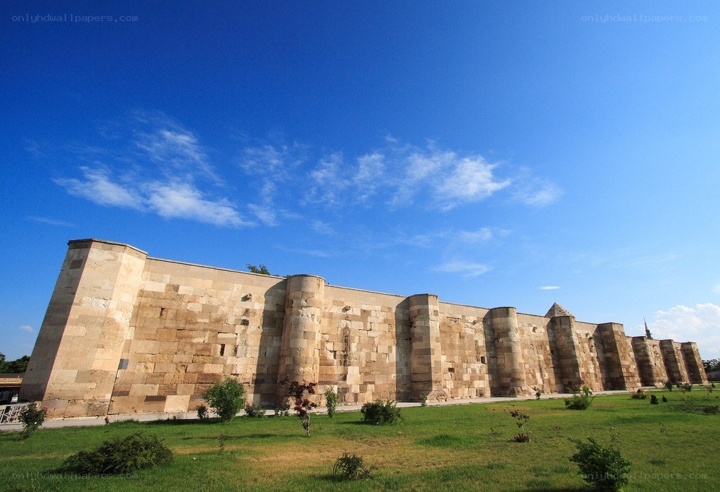 ancient stone fortress wall