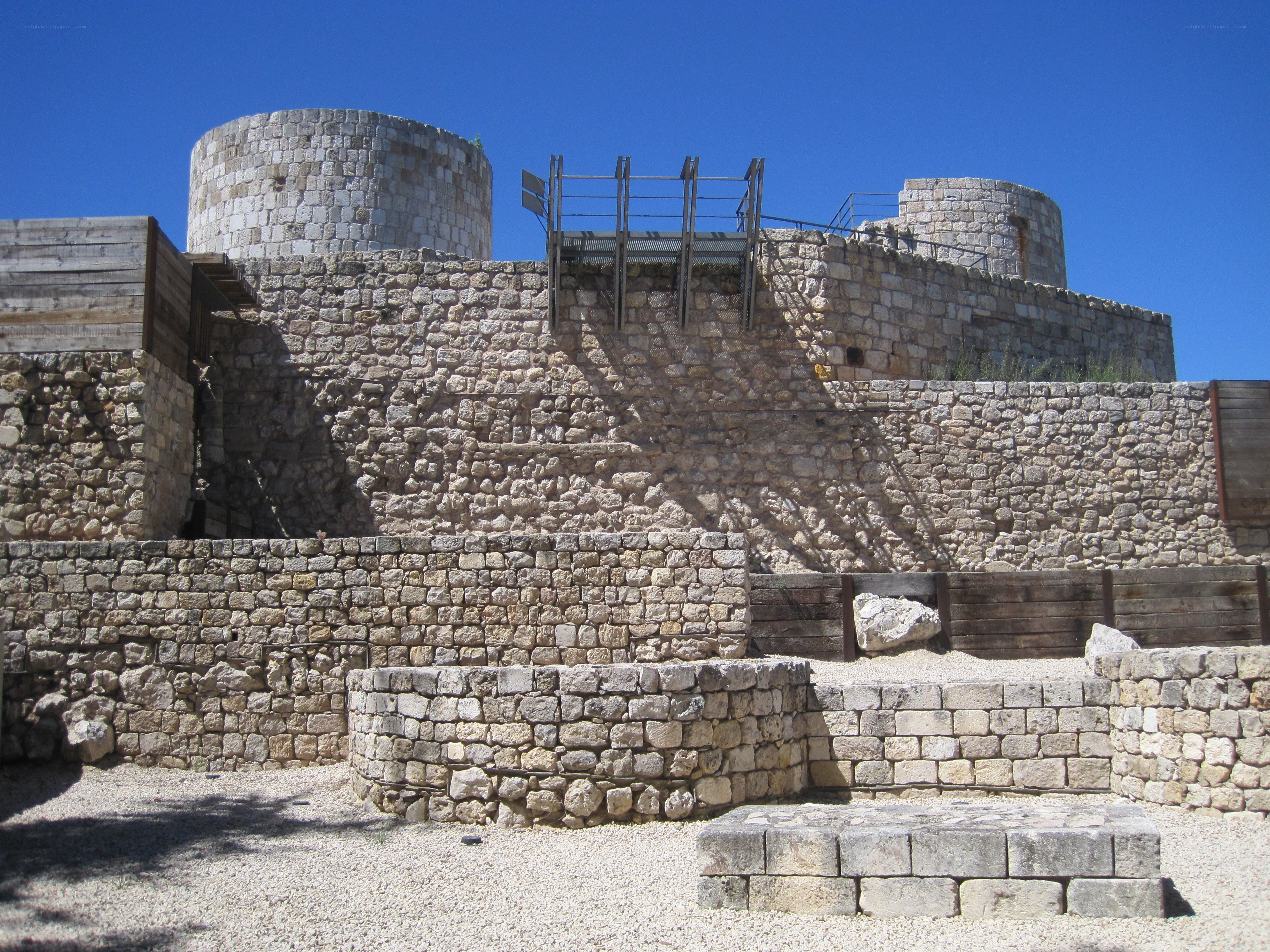 ancient stone fortress walls