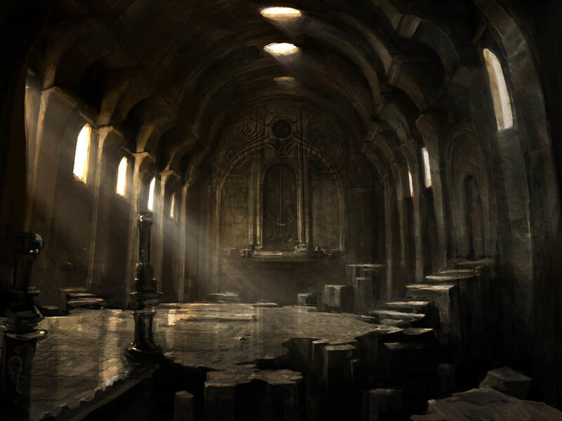 Ancient Stone Hall — Brown