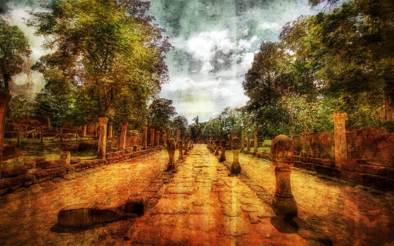 Ancient Stone Pathway — Green