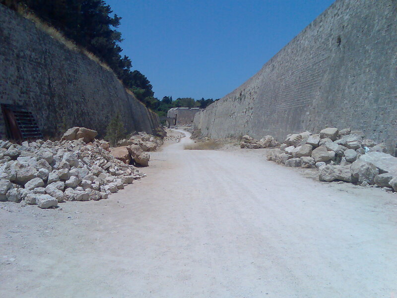 ancient stone pathway