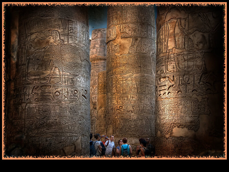 Ancient Stone Pillars — Brown