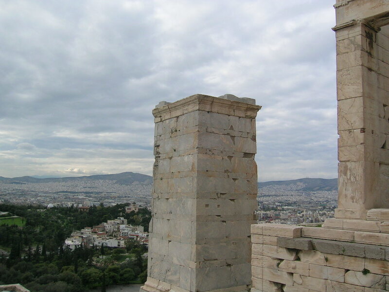 Ancient Stone Pillars — Gray