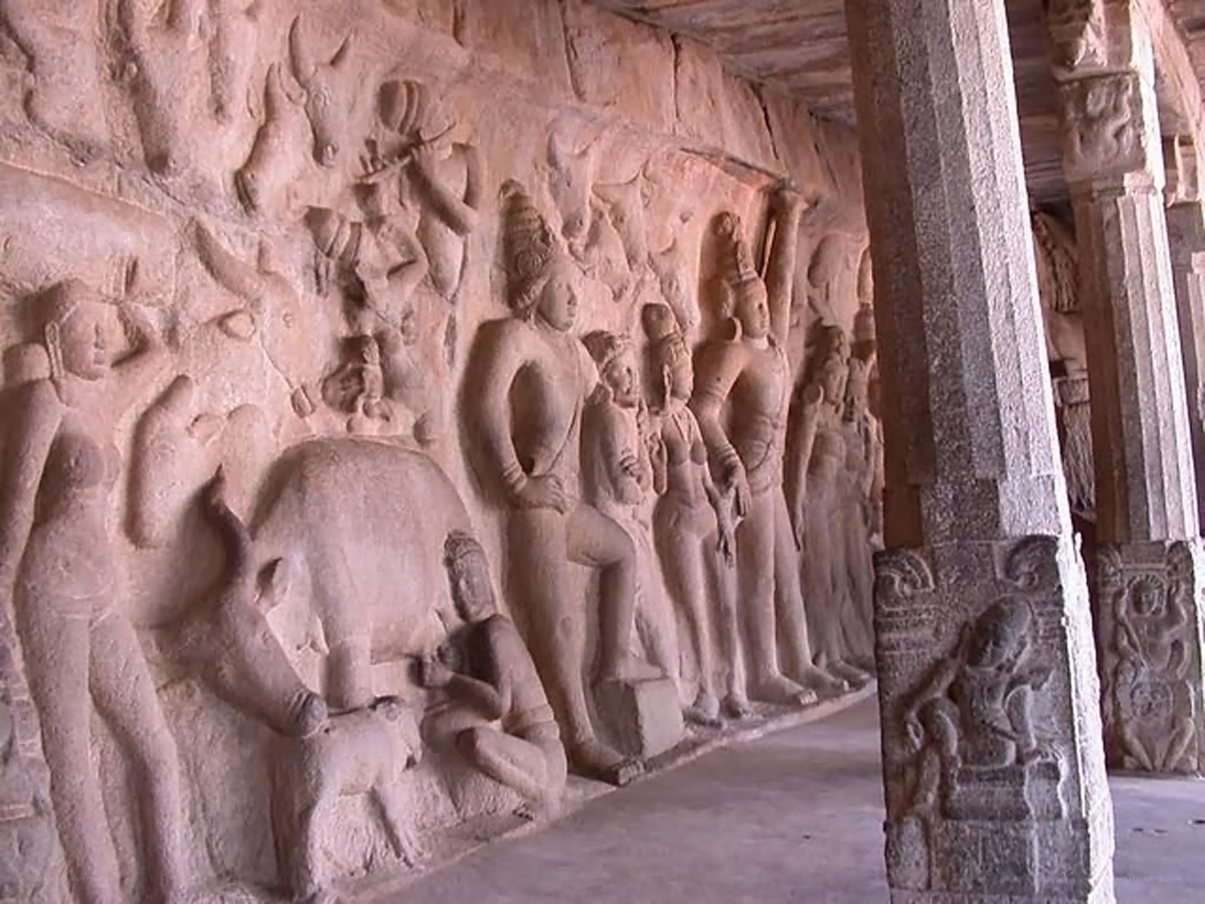 ancient stone relief carvings