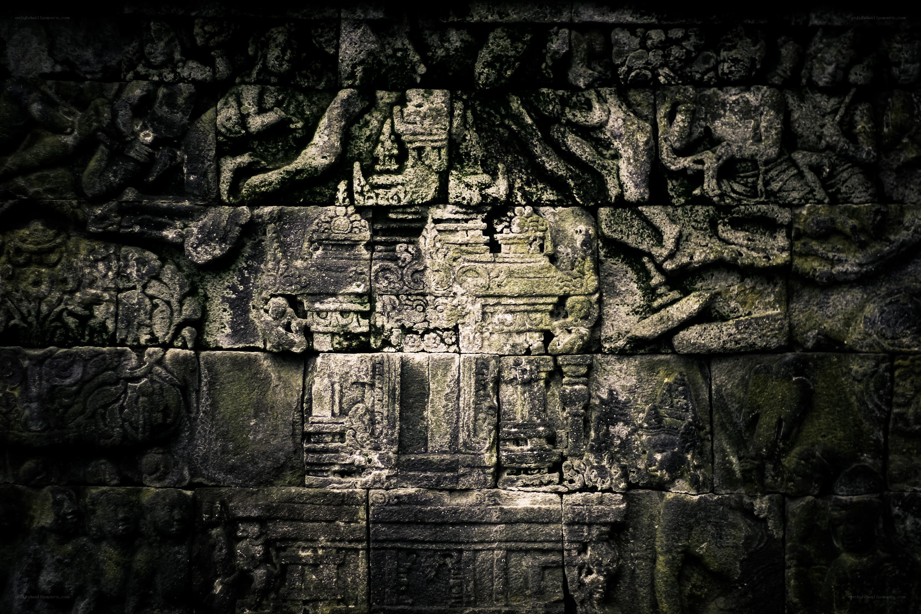 ancient stone relief carvings