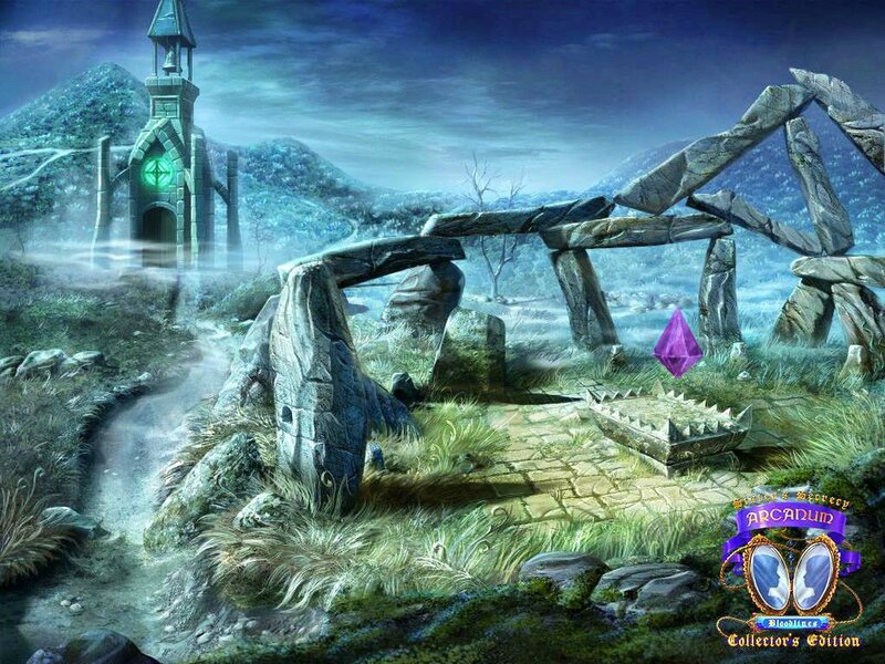 Ancient Stone Ruins — Blue, Mysterious