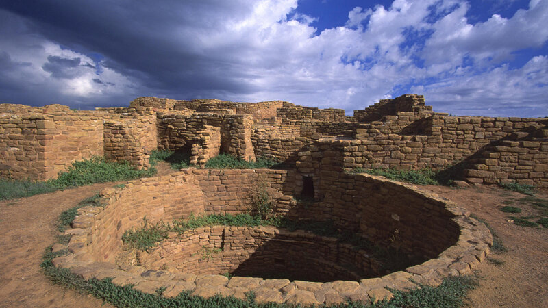 Ancient Stone Ruins — Brown, Dramatic, Afternoon