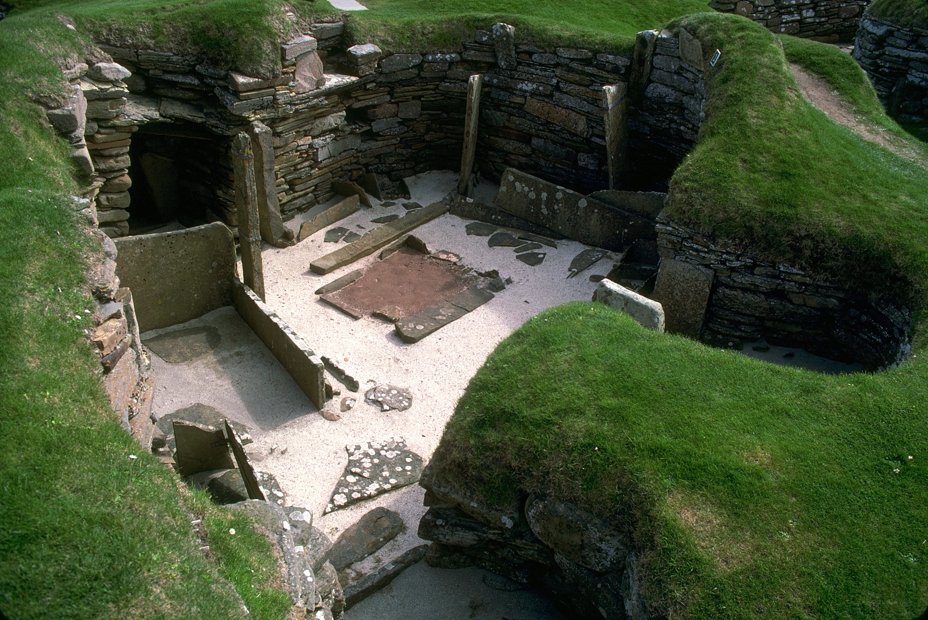 ancient stone ruins excavation