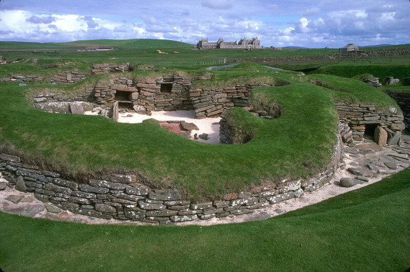 Ancient stone ruins in Scotland