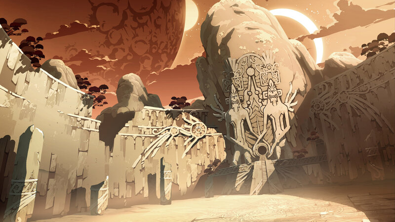 Ancient Stone Ruins — Orange
