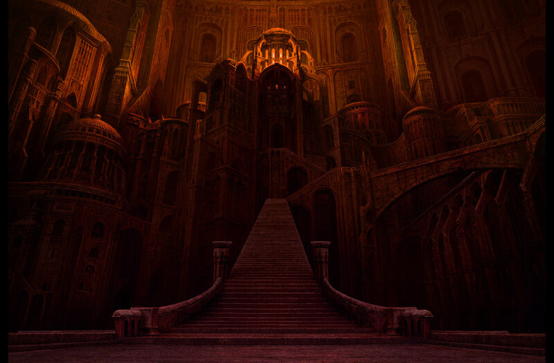 ancient stone staircase