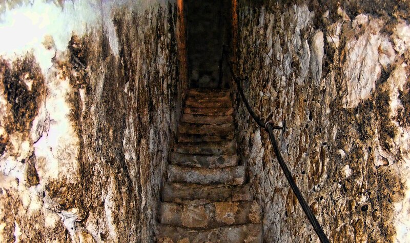 ancient stone staircase