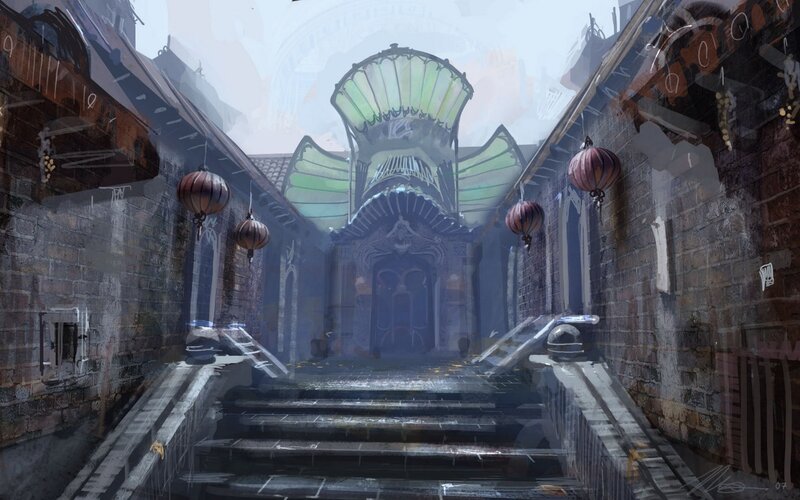 Ancient Stone Staircase — Gray