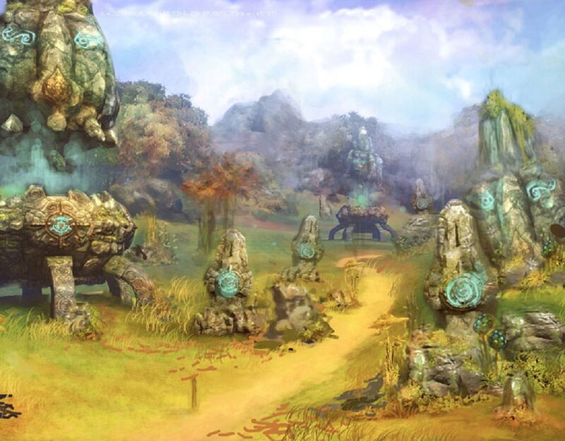 Ancient Stone Statues — Green