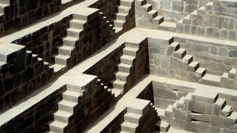 ancient stone stepwell