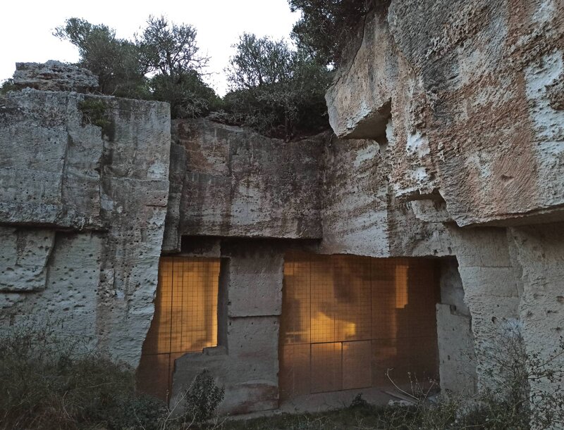 Ancient Stone Structure — Brown, Dramatic, Sunset