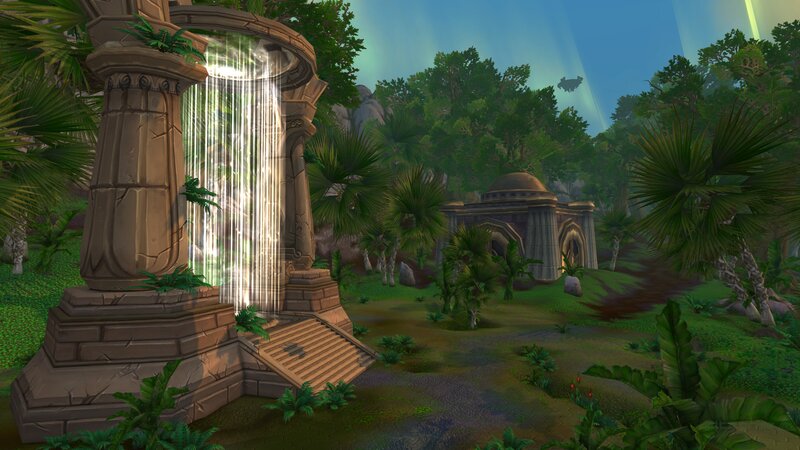 Ancient Stone Structure — Green, Serene, Afternoon, 3d Render