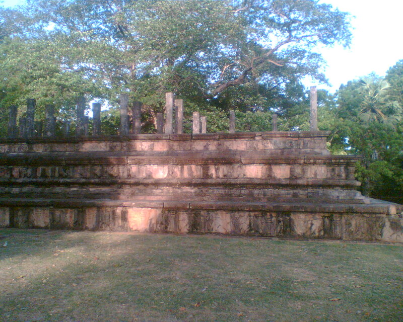 Ancient Stone Structure — Green, Serene