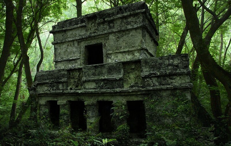 Ancient Stone Structure — Green