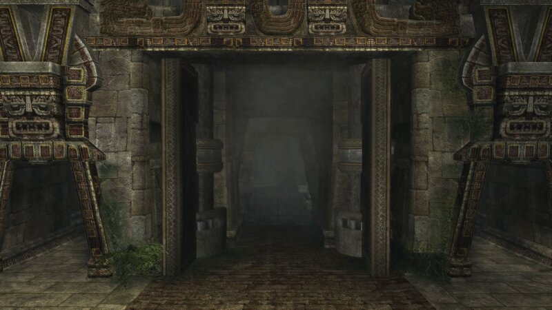 Ancient Stone Temple — Gray, Mysterious