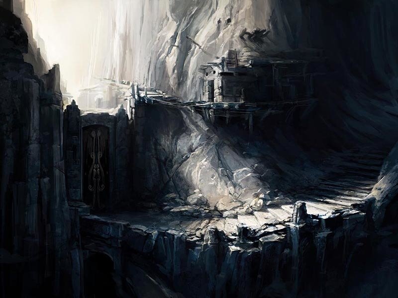 Ancient Stone Temple — Gray