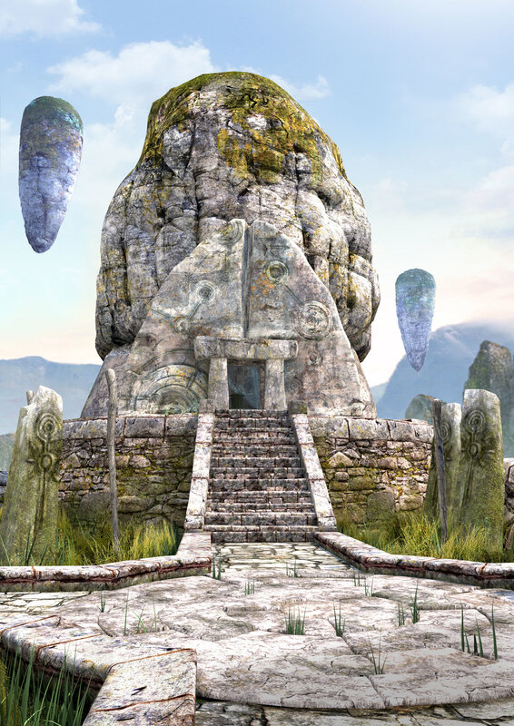 ancient stone temple ruins