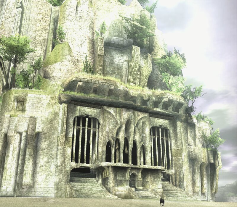 ancient stone temple ruins