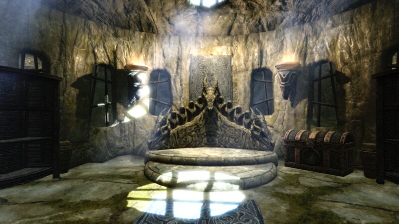 ancient stone throne room