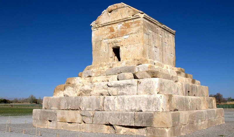 Ancient Stone Tomb — Blue