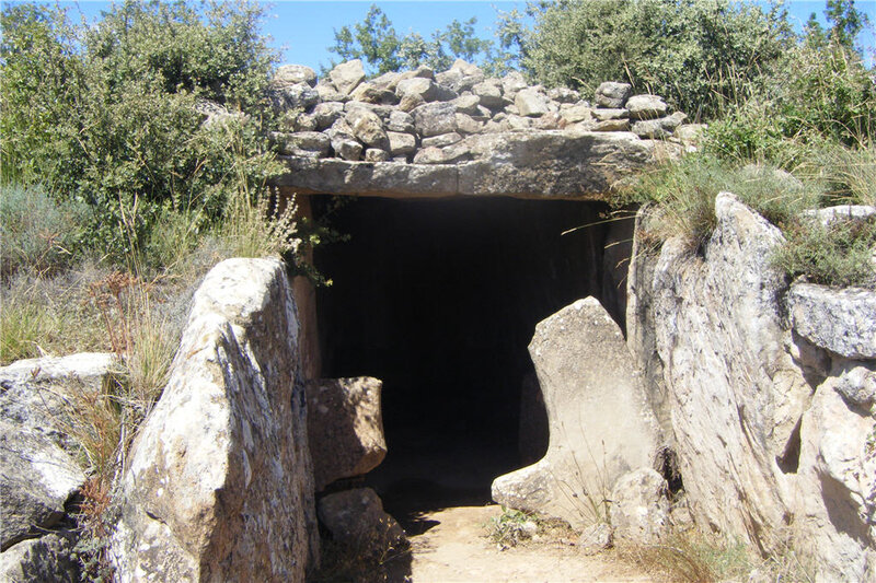 ancient stone tomb entrance