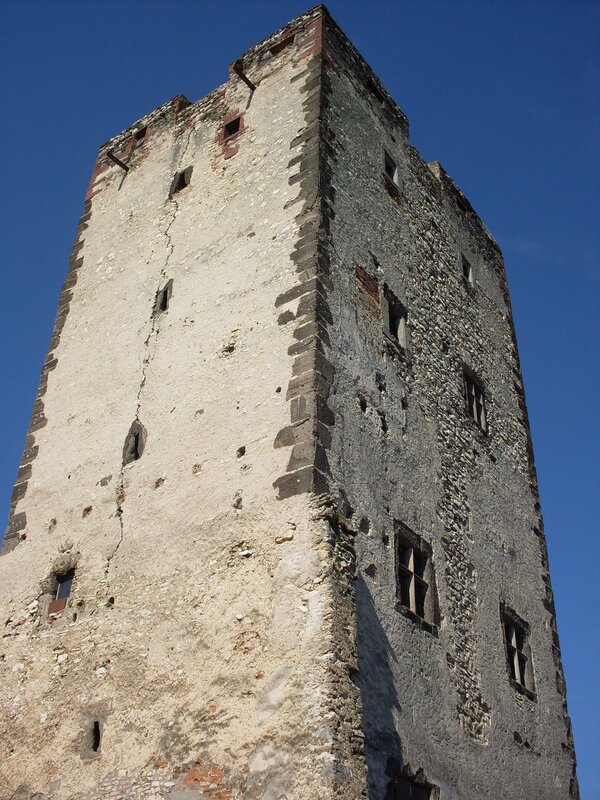 Ancient Stone Tower — Gray, Dramatic, Afternoon