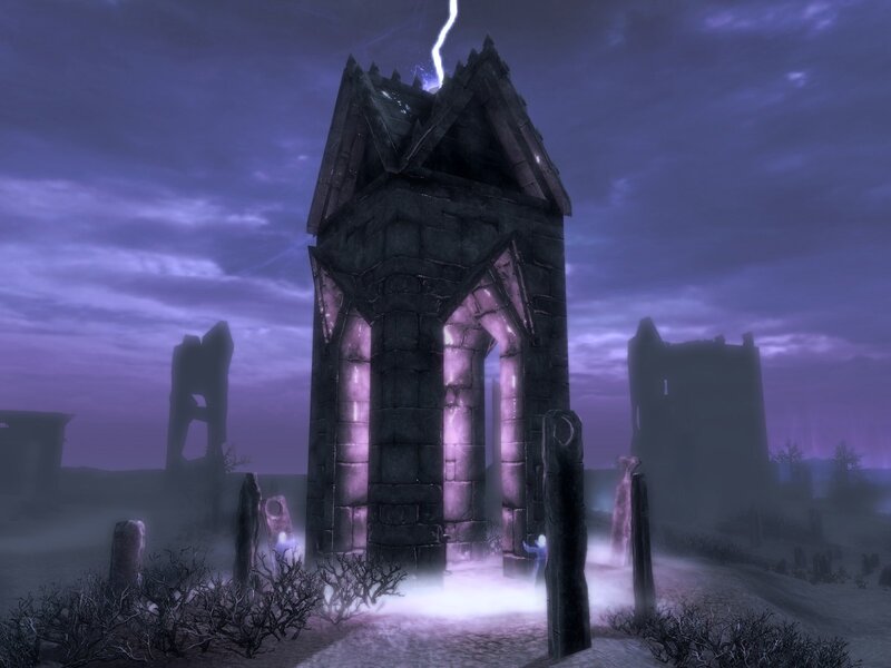 Ancient Stone Tower — Purple