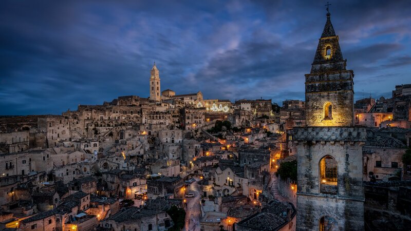 Ancient Stone Town at Dusk