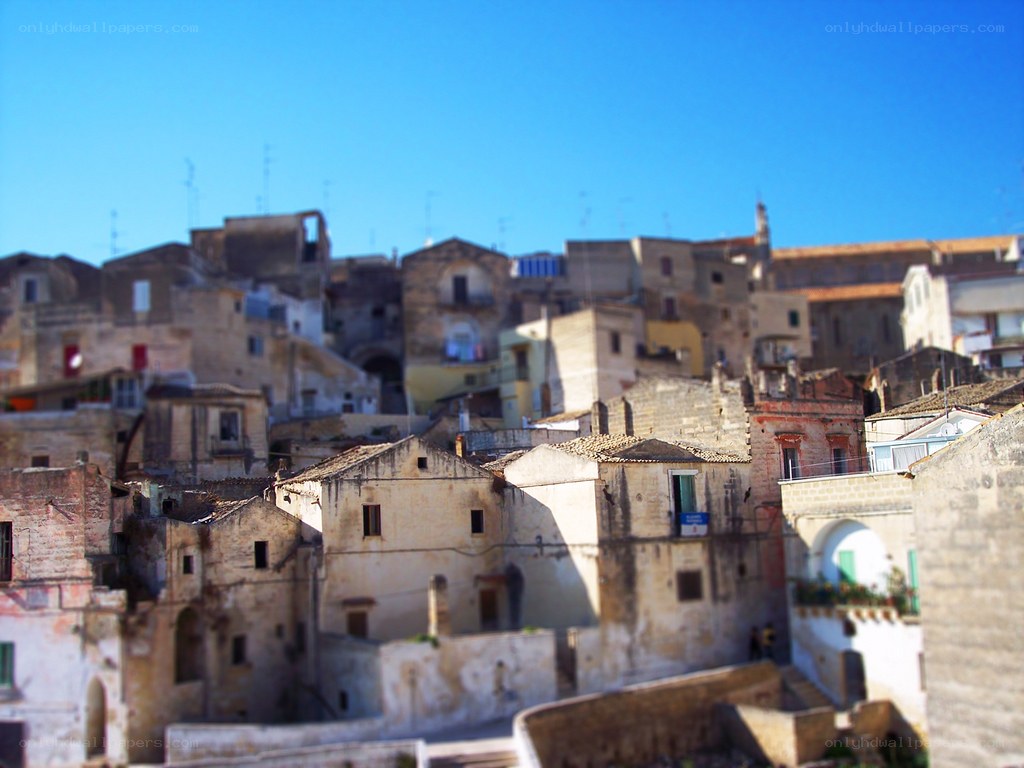 ancient stone town under blue sky
