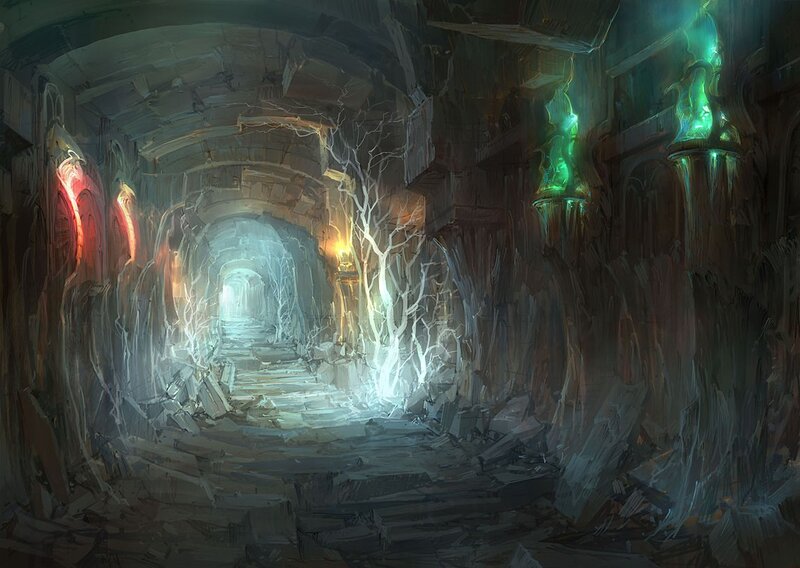 ancient stone tunnel