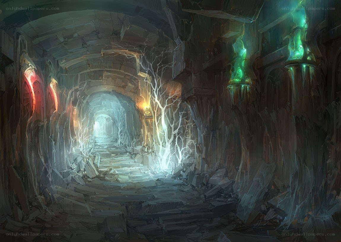 ancient stone tunnel