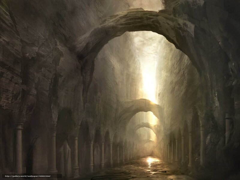 ancient stone tunnel
