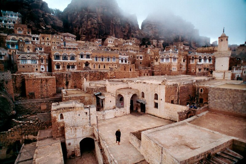 Ancient Stone Village — Brown, Dramatic