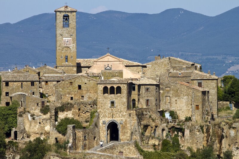 ancient stone village in italy