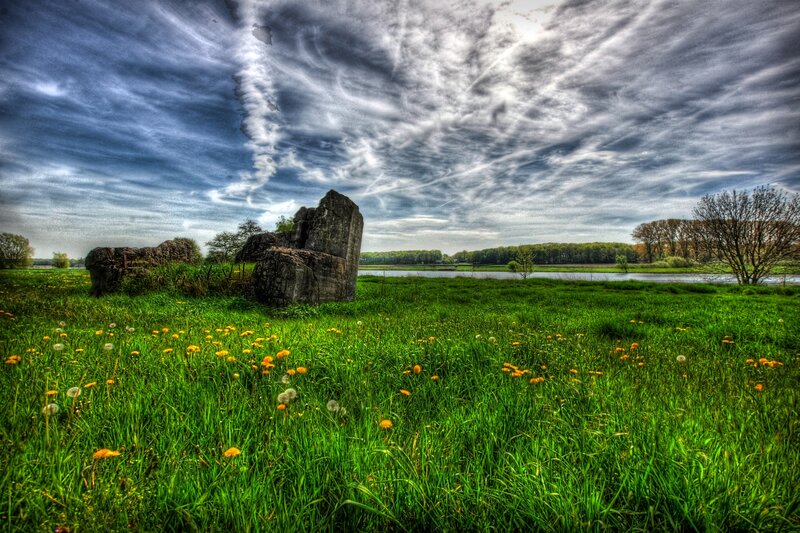 Ancient Stones in Field