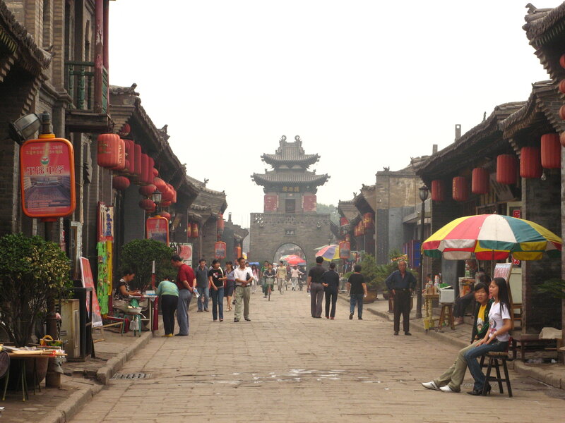 ancient street with gate