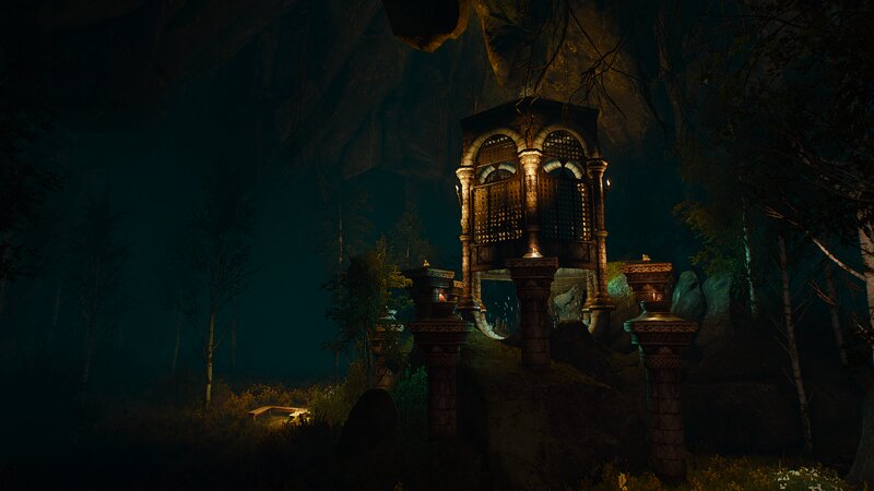Ancient Structure in Cave