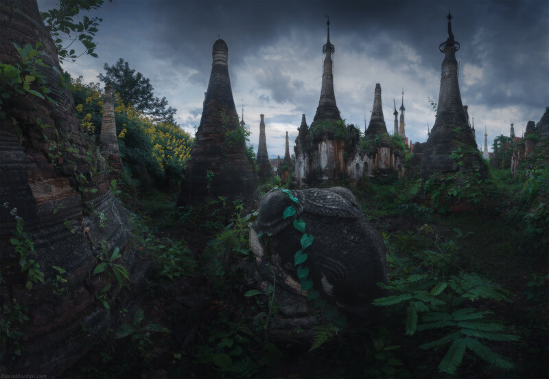 Ancient Stupas in Jungle