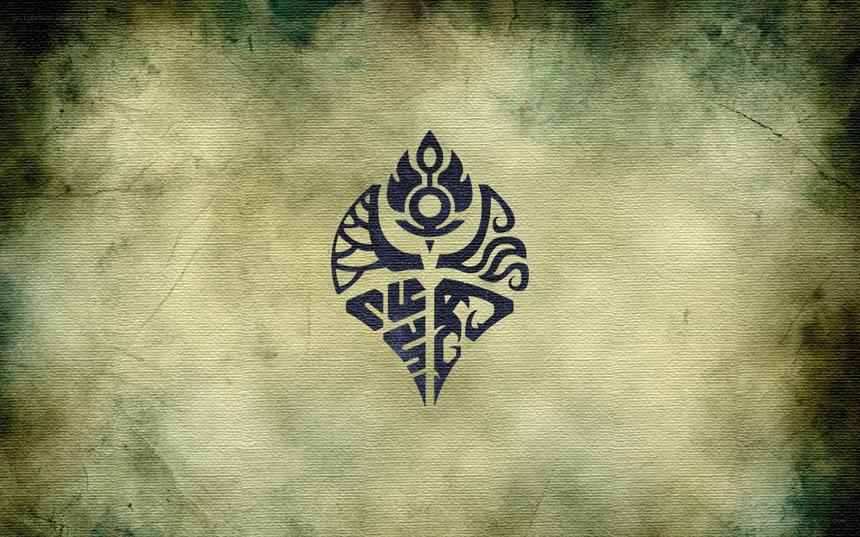 ancient symbol on aged parchment