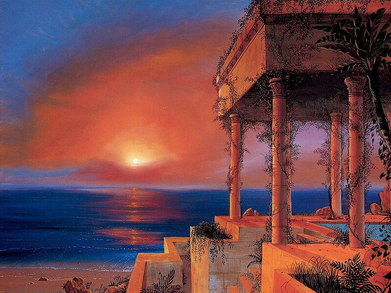 Ancient Temple by Sea