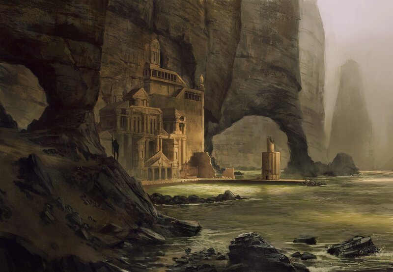 Ancient Temple by Water