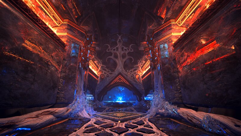 Ancient Temple Chamber — Black