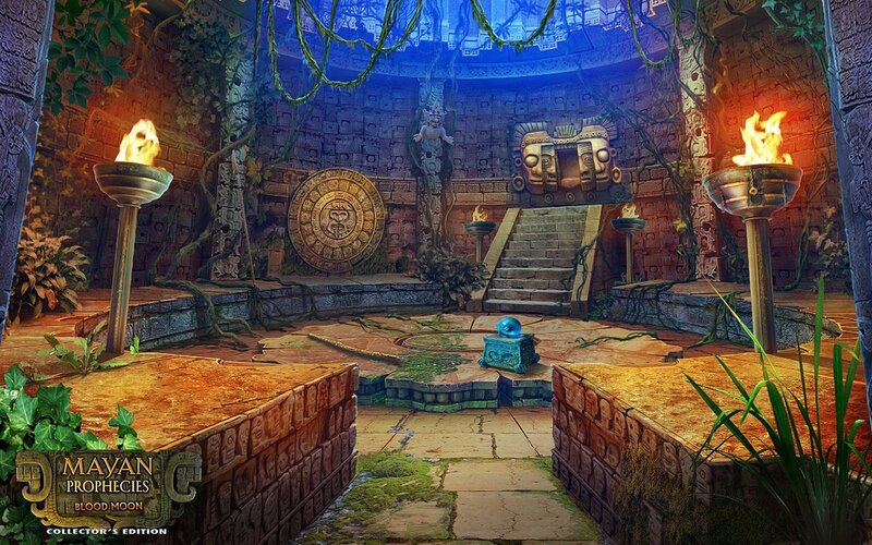 Ancient Temple Chamber — Blue