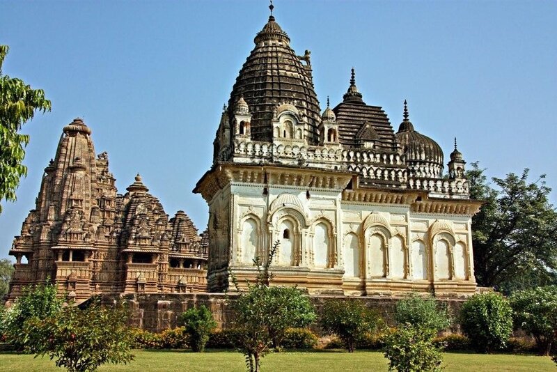 Ancient Temple Complex — Blue, Serene, Afternoon, Photograph