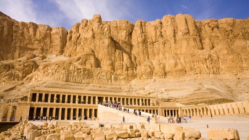 Ancient Temple Complex — Brown, Dramatic, Afternoon